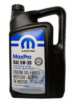 Моторное масло chrysler mopar maxpro 5w30 5л chrysler 68518205aa
