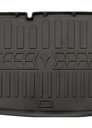 Коврик в багажник volkswagen polo 2009-2017, нижняя полка, с бортом, полиуретан, stingray 6024461