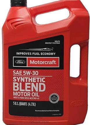 Моторное масло ford motorcraft synthetic blend 5w-30, 4,73л ford xo5w305q3sp