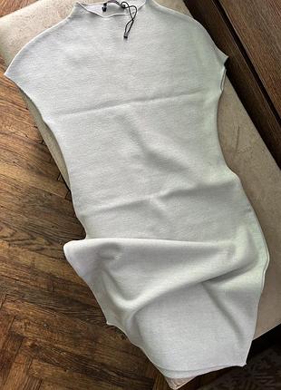 Приталена трикотажна сукня zara