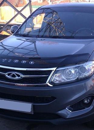 Дефлектор капота chery tiggo 5 2014- vip tuning cr11