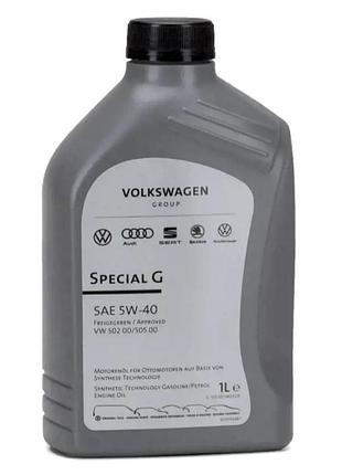 Моторное масло vag motor oil 5w-40 special g 1л (502.00, 505.00) vag gs55502m2