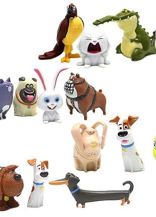 Мини фигурки « тайная жизнь домашних животных» 12 героев из мультфильма