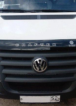 Дефлектор капота volkswagen crafter 2007- vip tuning vw09