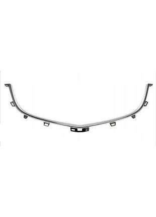 Накладка хромированная на решетку радиатора (хром, нижний) mazda cx-5 2012-2015, kd53-50-7j1a