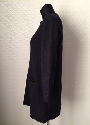 Теплое шерстяное вязаное трикотажное платье от cos, размер м (рост до 170)6 фото