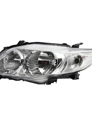 Фара передняя toyota corolla 2007-2009, левая hb4/hb3, механическая регулировка, без моторчика, depo, 212-11m7l-ld-em