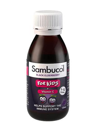 Сироп из черной бузины sambucol kids immune support 120 мл