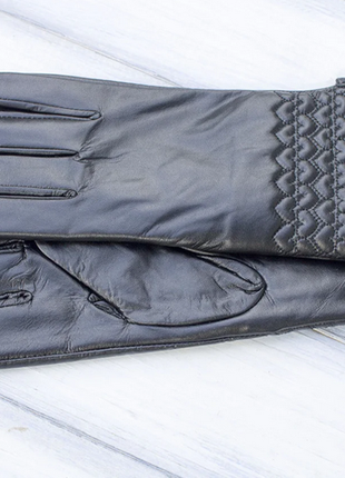 Перчатки.женские кожаные перчатки размер 6,5      видеообзор