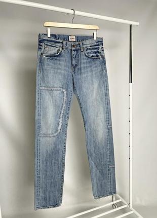 Edwin (размер 32) светлые джинсы selvedge denim straight baggy flared levis wrangler g star evisu 501 511 550 514 edwin made in japan