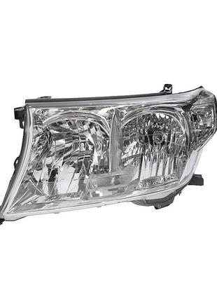 Фара передняя toyota land cruiser 200 2007-2012, левая, с моторчиком, depo, 212-11m1l-ld-em