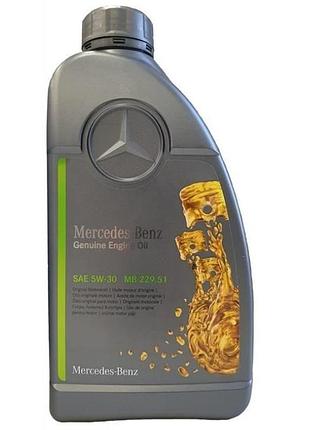 Моторное масло mercedes 229.51 5w30 1л mercedes-benz 000989320911abdw