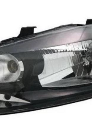 Фара передняя volkswagen polo 5 2009-2019 sd/polo 2009-2015 hb, левая, электрическая регулировка, с корректором, без ламп, depo,
