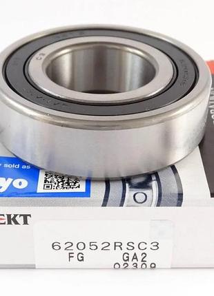 Подшипник шариковый 52x25x15 закрытый однорядный (для ступицы) koyo 62052rsc3