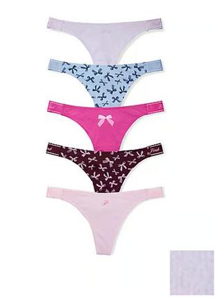 Набір трусиків victoria's secret pink трусики victoria's secret бюстгалтер victoria's secret pink