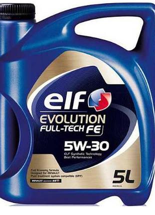 Моторное масло elf evolution full-tech fe 5w-30, 5л elf 213935