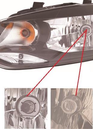 Фара передняя vw polo 5 hb 2009-2015/5 sd 2009-2020 правая, электро с корректором, h4/py21w/w, depo 441-11g9rmldem2