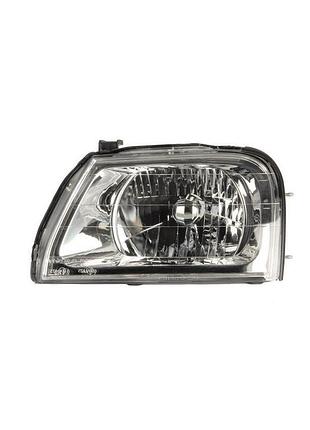 Фара передняя mitsubishi l200 1996-2006, левая h4, электрическая регулировка, depo, 214-1152l-ld-em