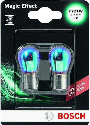 Автолампа py21w magic effect 12v 21w bau15s (блистер 2шт)