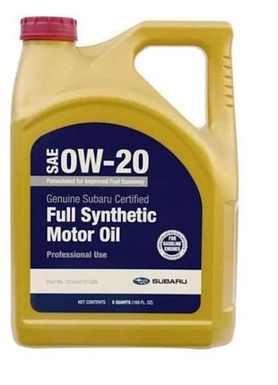 Моторное масло subaru full synthetic 0w-20 sp, 4,73л subaru soa427v1325