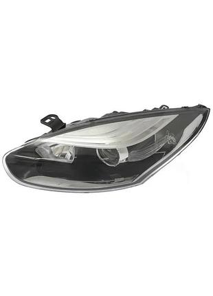 Фара передняя renault megane 3 2014-2016, левая, электрическая регулировка, с корректором, без ламп (h7/h7/w5w/py21w), depo,