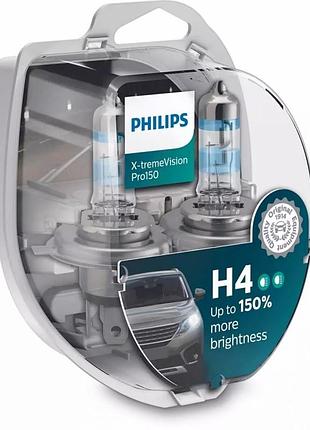 Автолампа h4 x-tremevision pro+150% 12v 55w px26d (блистер 2шт)