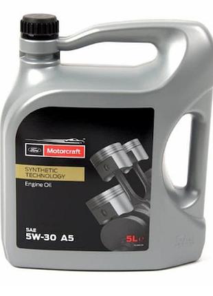 Моторное масло ford motorcraft a5 5w-30 a5 sm/cf, 5л ford 15cf54