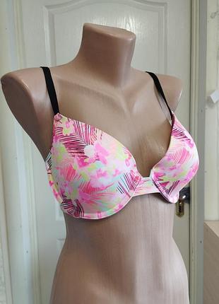 Цветочный бюстгальтер на косточках, victoria's secret, 34 d