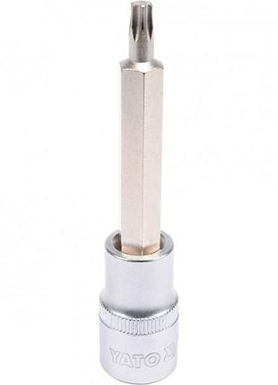 Головка торцевая 1/2 с битой torx удлиненная т30 yato yt-04323
