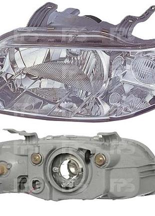 Фара передняя chevrolet aveo (t200) 2002-2008 sd/hb правая, механическая/электрическая регулировка, без ламп (h4/w5w) depo