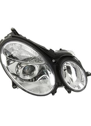 Фара передняя mercedes-benz e-class w211 2003-2006, правая bi-xenon, электрическая регулировка, с моторчиком, depo,