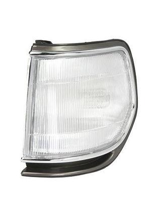 Показатель поворота toyota land cruiser j8 1991-1996 левый, без ламп, без патрона, габарит серая оправа хром depo 212-1551l-ae1