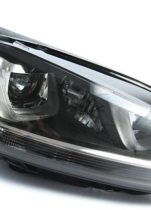 Фара передняя volkswagen golf 7 2013-2017/e-golf 2013-2020, правая, электрическая регулировка, с корректором, без ламп, depo,