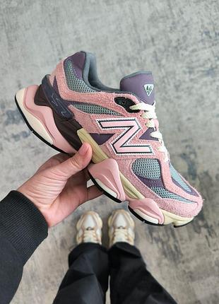 Розкішні жіночі кросівки new balance 9060 pink lavender рожеві з фіолетовим