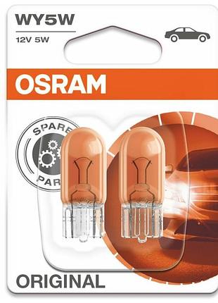 Автолампа wy5w ultra life 12v 5w w2,1x9,5d желтая (блистер 2шт) osram 282702b