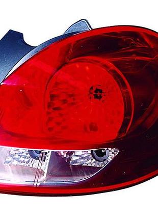 Фонарь задний renault clio 3 2009-2012 grand tour, правый, без ламп (p21/5w/p21w)depo 551-1977r-ue