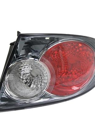 Фонарь задний mazda 6 (gg) 2005-2007, левый, наружный, серый, depo, 116-1902r-ue-cs