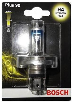 Автолампа h4 standart+90% 12v 60/55w p43t (блистер 1шт)