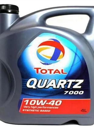 Моторное масло total quartz 7000 10w-40 4л total 201523