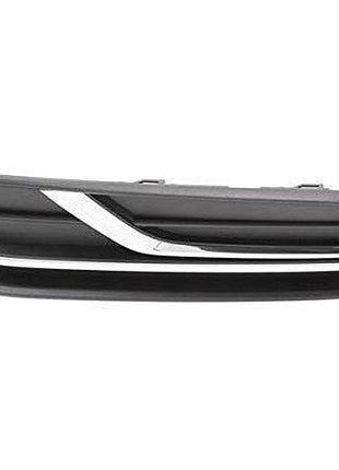 Оригинальная решетка бампера volkswagen passat b8 2015-, usa, с отв. п/тум., правая, с хром молдингом, 561854662h ryp