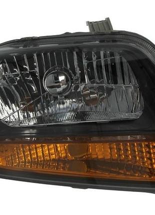 Фара передняя chevrolet aveo hb 2005-2006, правая h4, электрическая регулировка темн. отражения, depo, 222-1112r-lemn2