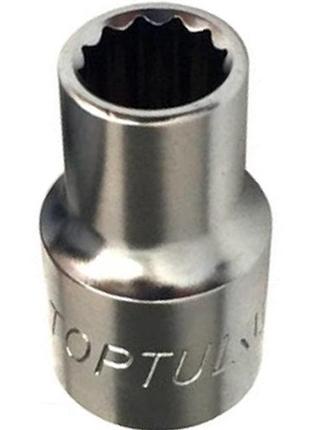 Головка торцевая 1/2" 18мм 12-гранная toptul baeb1618