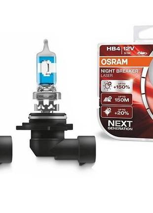 Автолампа hb4 night breaker+150% 12v 51w p22d (кт 2шт)