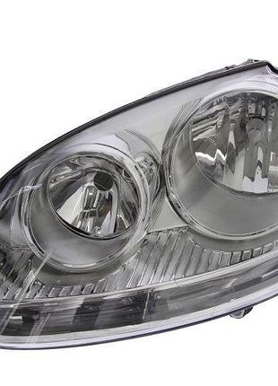 Фара передняя volkswagen golf 5 2003-2008/jetta 2005-2010, левая h7/h7, электрическая регулировка, depo, 441-1171l-ldem1