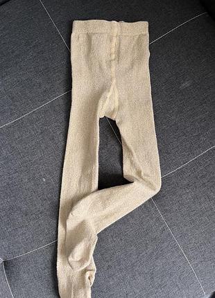 Золотисті колготки h&m 3-4 роки