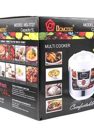 Отличная мультиварка domotec ms-7727 5 л 900 вт, бюджетная мультиварка, мультиварки 5 литров sx-17