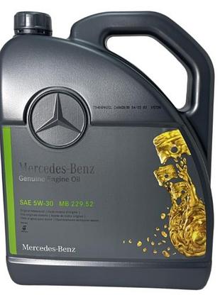 Моторное масло 5w30 5л 229.52 mercedes-benz a000989700613
