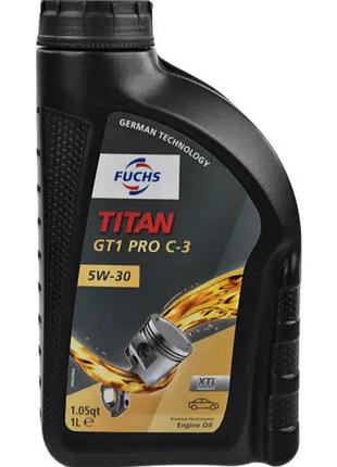 Моторное масло titan gt1 pro c-3 5w-30 1л fuchs 602009166