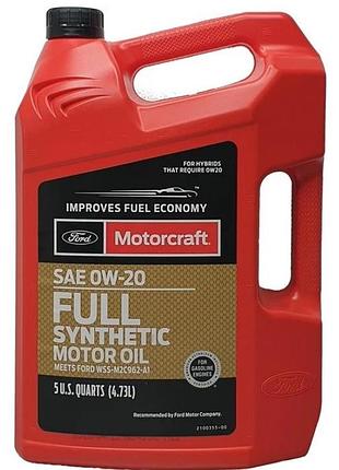Моторное масло ford full synthetic 0w-20, 4,73л ford xo0w205qfs