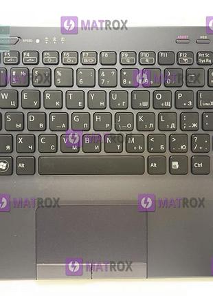Оригинальная клавиатура для ноутбука sony vaio vpc-sb series, ru, подсветка, серая передняя панель